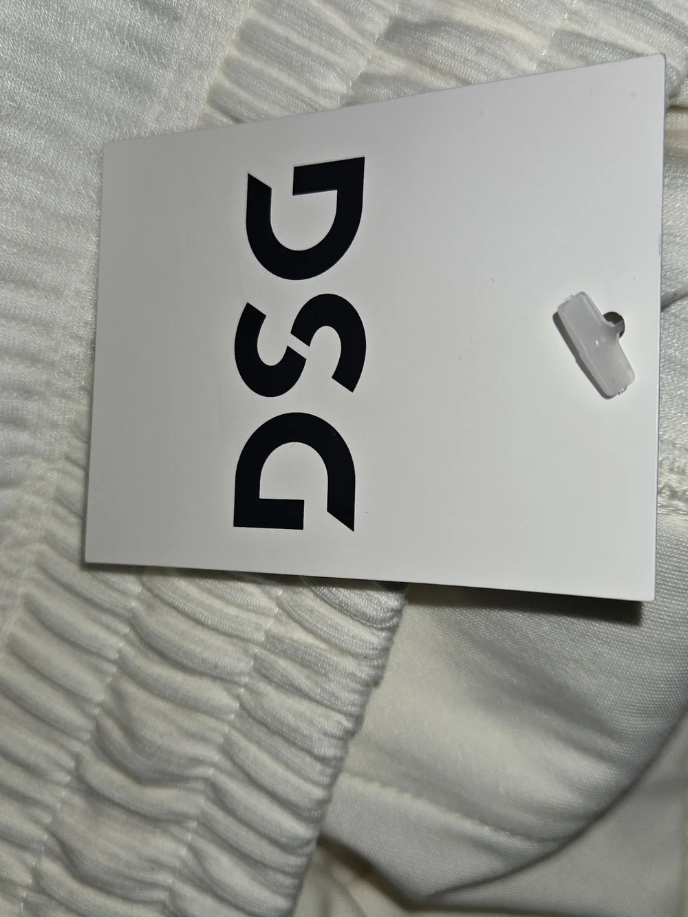 DSG Cream Ribbed Sweatpants with Drawstring - Picture 6 of 6